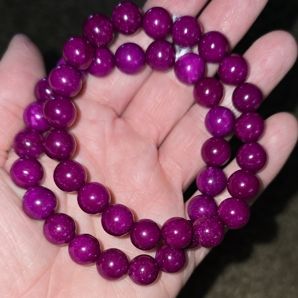 10mm Fuchsia Sugilite Bracelet - Picture 1 of 4